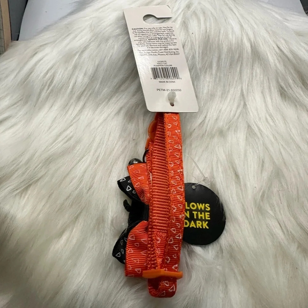 🩷5/$10 Halloween Cat Collar - Orange and Black